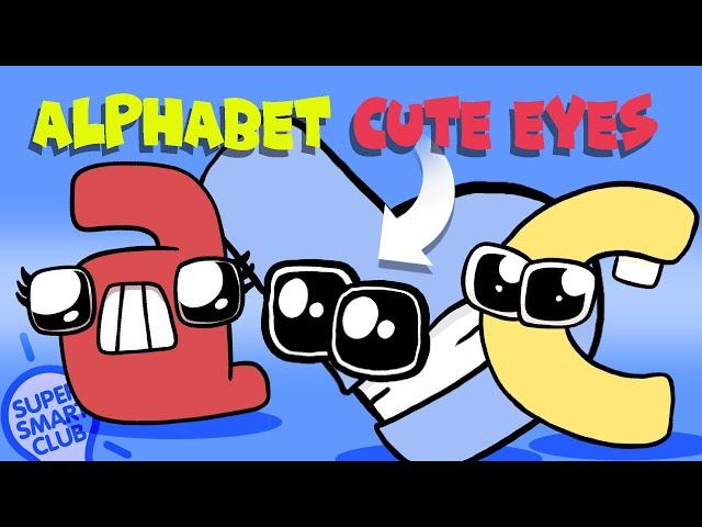 Alphabet Lore with Cute Eyes Complete Lowercase a to z Compilation