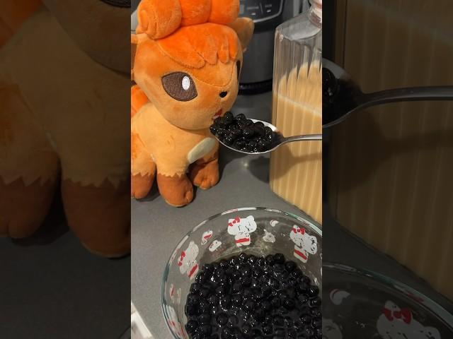 Me & Pixie made boba  before we made breakfast today… PRIORITIES!!! 