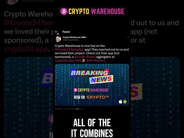 Crypto Warehouse is now Live on Crypto24!