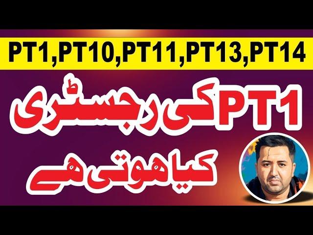 What is PT 1 REGISTRY - Property Tax Fraud in Pakistan -