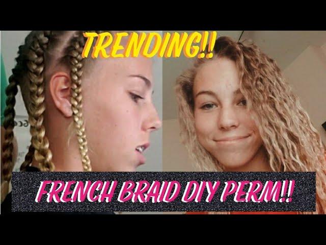 Trending french braid perm!