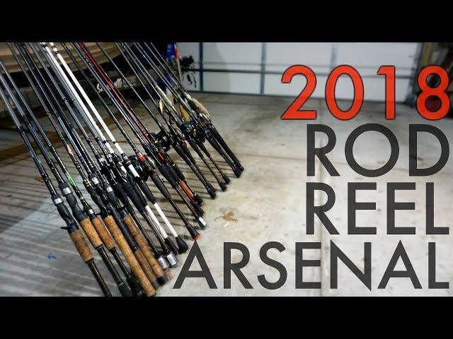 Bass Fishing Rod & Reel Arsenal 2018 (FINALLY)