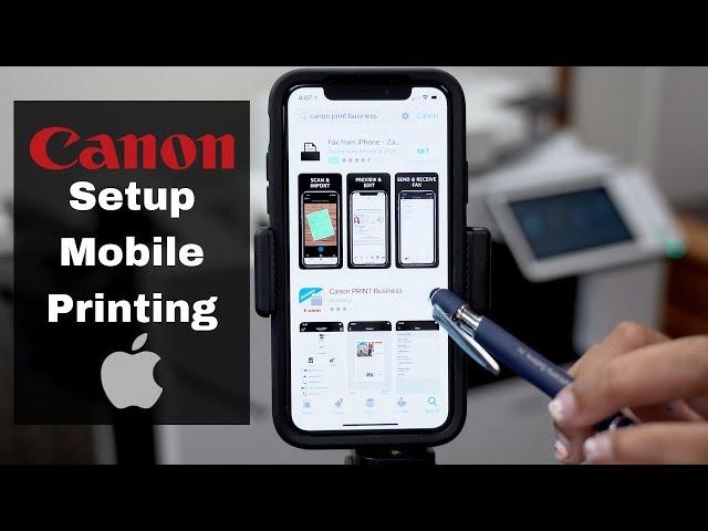 How To Setup Mobile Printing for iPhone On Canon Copiers