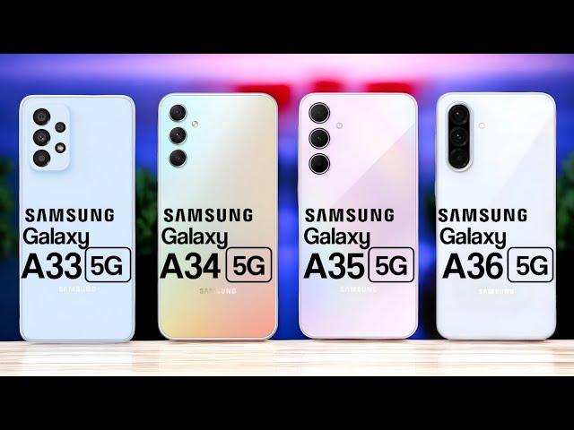 Samsung Galaxy A33 Vs Samsung Galaxy A34 Vs Samsung Galaxy A35 Vs Samsung Galaxy A36. #Trakontech