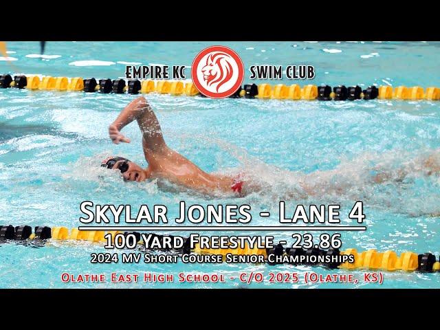 Skylar Jones - c/o 2025 - 50 Yard Freestyle - Empire KC Swim Club - 2024 MV Short Course Champions