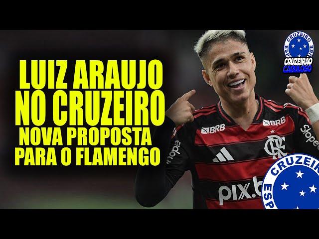 Cruzeiro planeja proposta milionária por Luiz Araújo do Flamengo