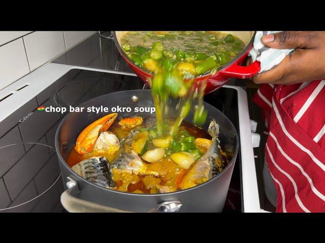 Ghanaian Chop Bar Okro Soup | Step By Step | Recipe | Lovystouch | Tasty Okra Soup