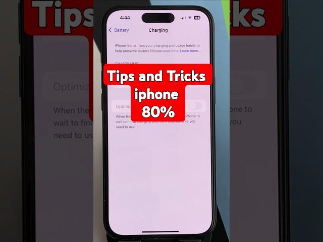 Two Tips to Keep iPhone Battery health at 100% #trending #tips iPhone Battery Health