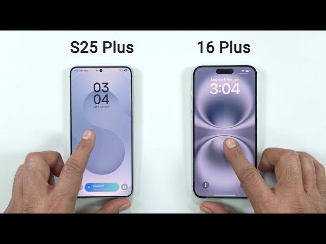 Samsung S25 Plus vs iPhone 16 Plus - SPEED TEST