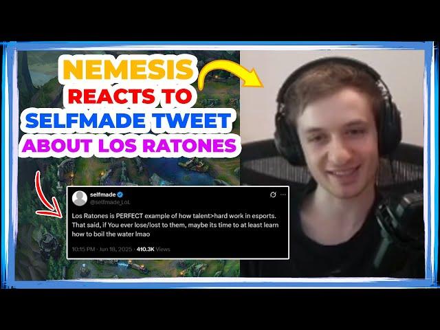 Nemesis Reacts to SELFMADE TWEET About LOS RATONES 