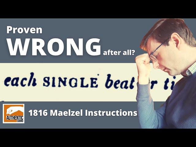 1816 Maelzel Instructions: UNDERMINING Whole Beat after all???