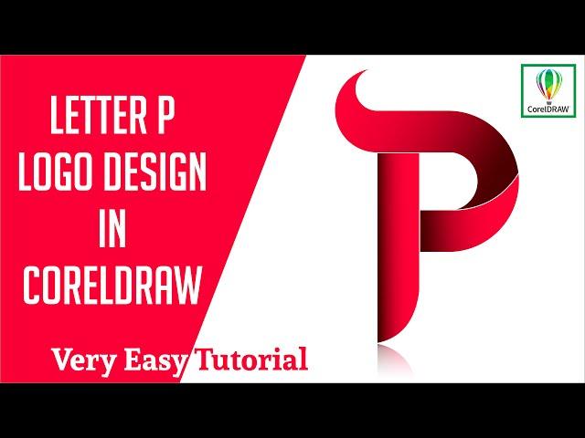 Alphabet Logo Design In CorelDraw | Letter P Logo Design in CorelDraw | #logo #design #tutorial