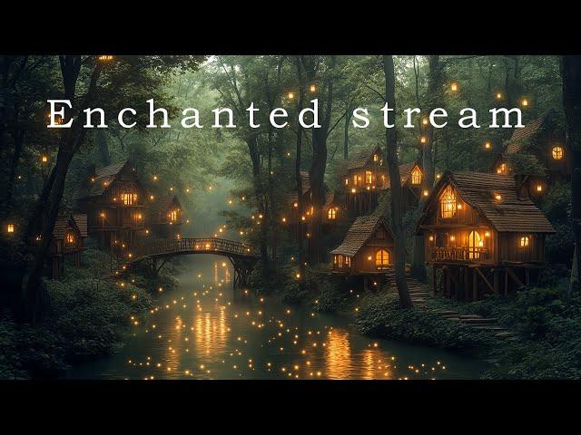 Enchanted Stream - Beautiful Ethereal Ambient Music - Deep Calm Melodies Soundscapes With Rain