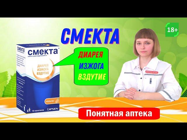 Смекта: изжога, вздутие, диарея, дискомфорт в животе.