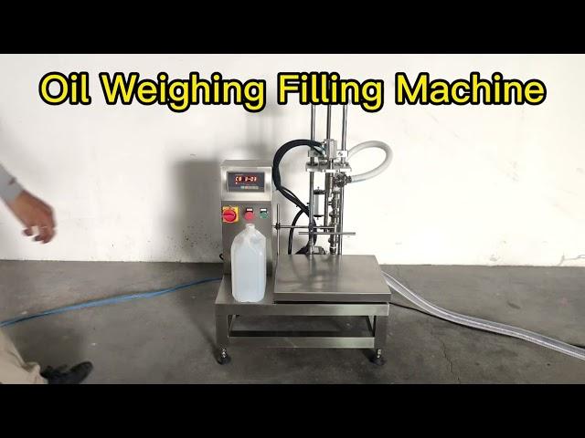 Oil Weighing Filling Machine,Semi Auto Oil Filler Weighing System,Wine Semi Auto Filling Weighing