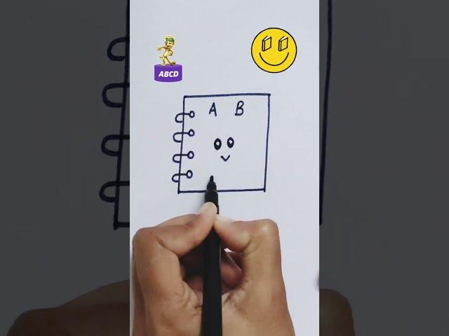 Draw Book  Book Drawing #shorts #youtubeshorts #bookdrawing #trending #beginnersdrawing #ytshort