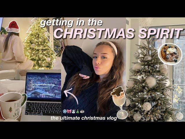 ULTIMATE CHRISTMAS VLOG! decorating my apartment, setting up my tree, & getting in the spirit!!!