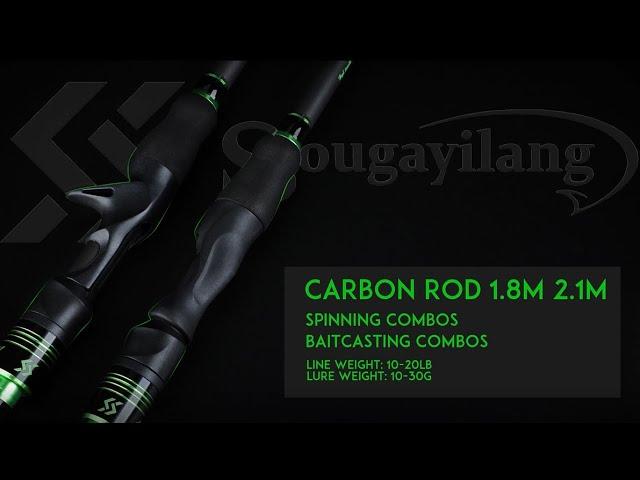 Sougayilang Fishing Rod || Carbon Rod Spinning\Baitcasting