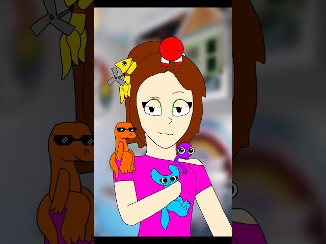 Me and rainbow friends cute I love it(rainbow friends) #animation #flipaclip