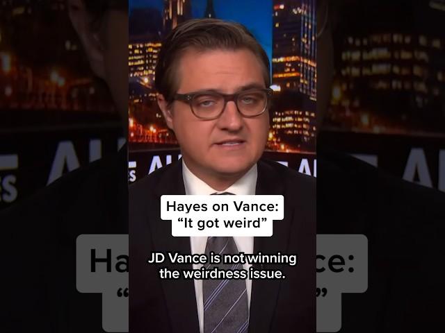 Hayes on JD Vance: 'It got weird'