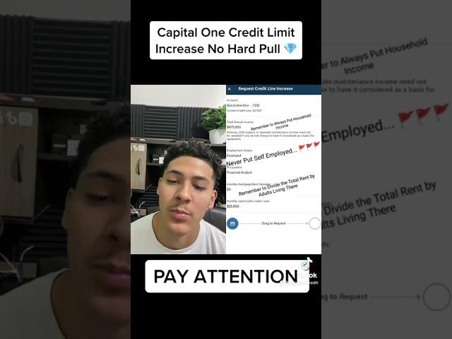 Capital One Credit Limit Increase Without Hardpull!!!