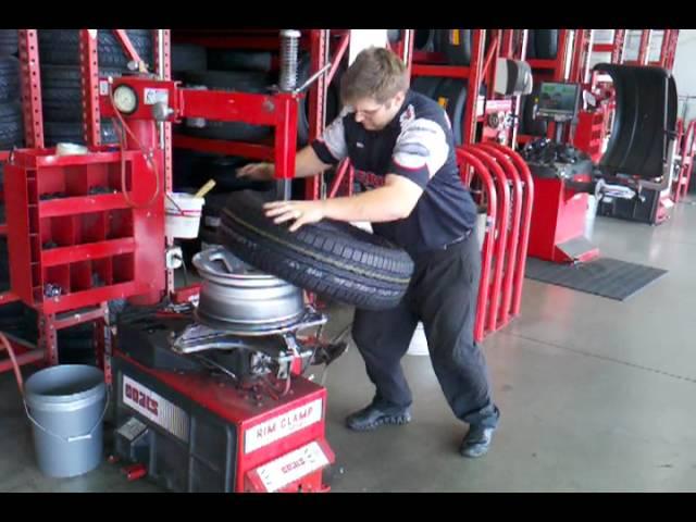 Fastest tire changer at discount tire worldwide