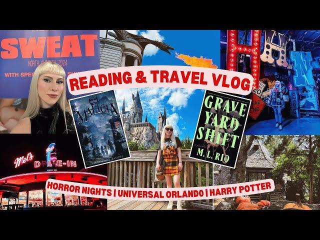 Best Weekend Ever?! Halloween Horror Nights  Universal Orlando  Sweat Tour ‍️ Horror books vlog