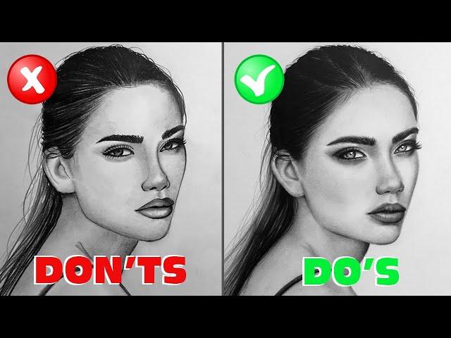 DO'S and DON'TS / How To Draw a Face / Tutorial for Beginners