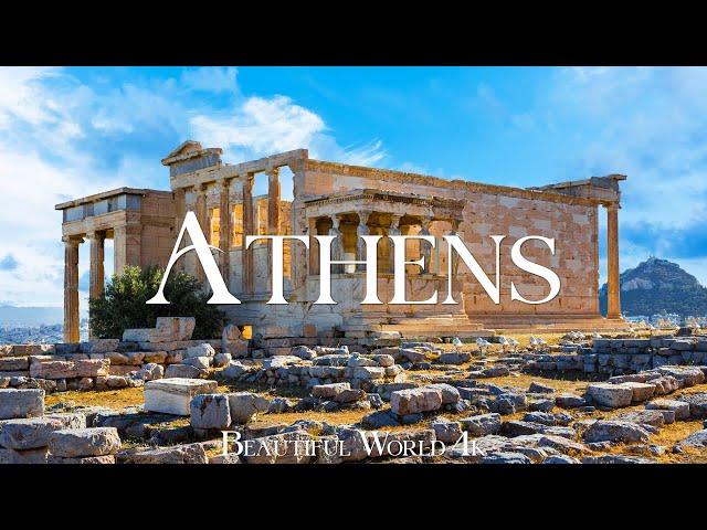 Athens 4K Scenic Relaxation Film - Calming Piano Music - Beautiful Nature