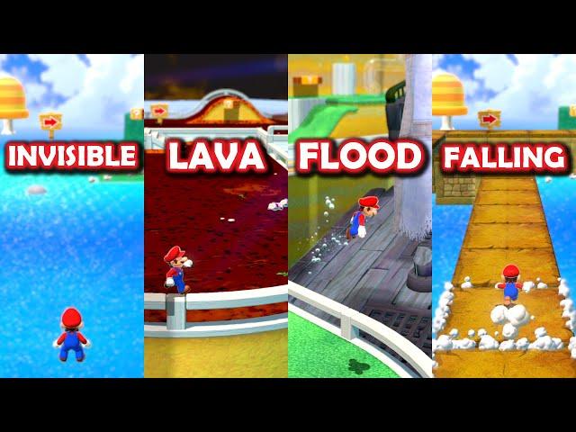 Every Level is Super Bell Hill but... (Random Challenge EVERY LEVEL - Floor is Lava, Flooded, etc)