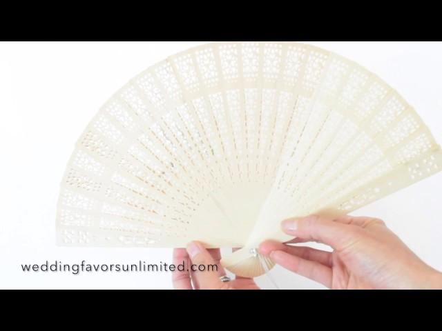 Fashioncraft Sandalwood Hand Fan Favors (FC-6203)