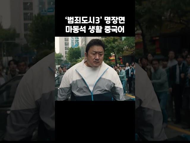 마동석 중국어 더빙 감쪽같네