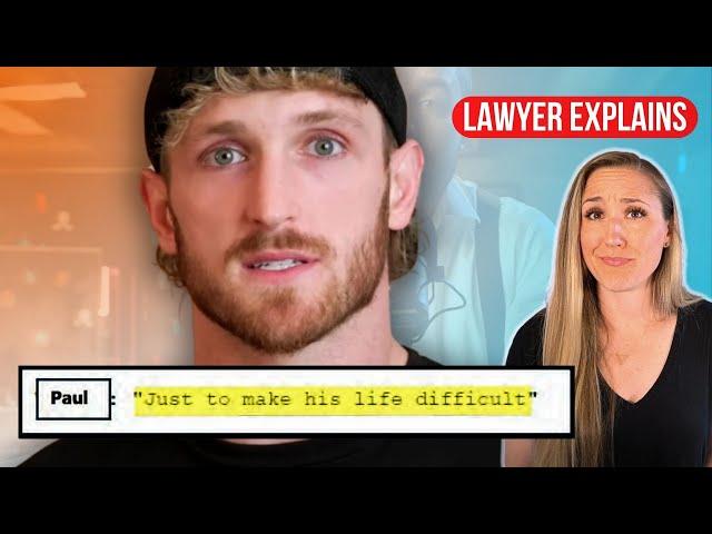 Why Logan Paul Issued Privacy Take-Downs Over His Scummy Texts | LAWYER EXPLAINS