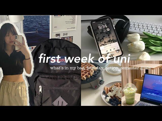 first week of engineering uni  what’s in my bag, first day, notion & organization, goals, etc.