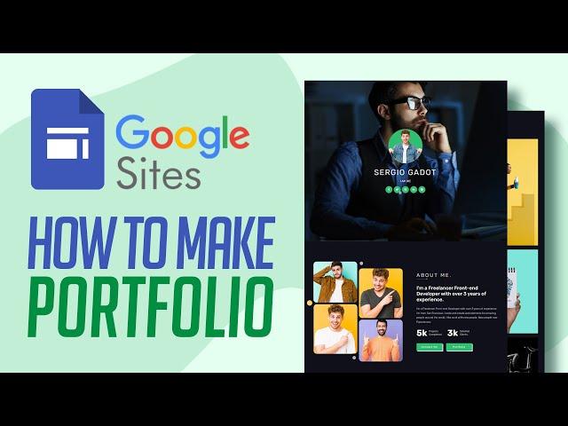 How to Use Google Sites to Make a Portfolio (2024) Tutorial For Beginners