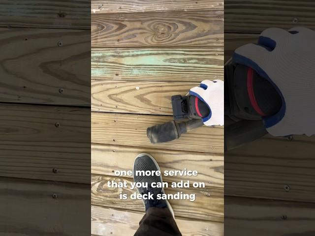 Add deck sanding to your pressure washing business! #pressurewashing #windowcleaning #decks #diy