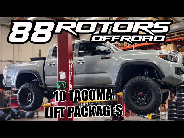 10 TOYOTA TACOMA LIFT PACKAGES FROM AFFORDABLE TO TOP TIER MID TRAVEL!