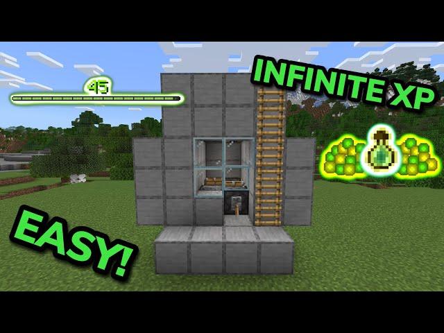 BEST SIMPLE 1.21 XP FARM TUTORIAL in Minecraft Bedrock (MCPE/Xbox/PS/Switch/PC)