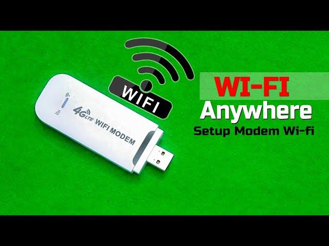 4G USB Wifi Modem Setup, Change USB Modem Wifi Name and Password using Mobile, Modem wifi setup