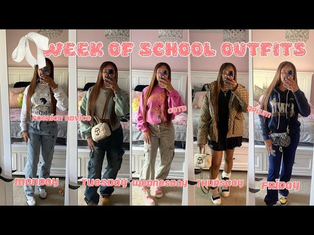 A WEEK OF MY SCHOOL OUTFITS|grwm, chit-chat, ootd's, fashion advice|ThatGurlGabrielle