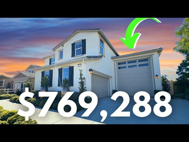 AFFORDABLE LUXURY HOME TOUR | MUST SEE INSANE RV GARAGE  | New Homes in Menifee, CA