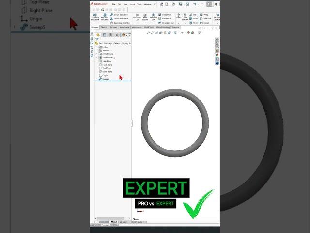 SolidWorks Pro vs. SolidWorks Expert Intersection curve #sheetmetals  #solidworks