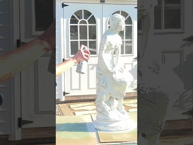 Bringing New Life to a Thrifted Garden Statue!