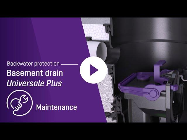 Maintenance video – Basement drain KESSEL Universale Plus drain body