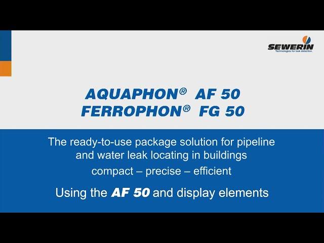 AQUAPHON® AF 50 / FERROPHON® FG 50: detección fugas de agua y localización tuberías - Receptor AF 50