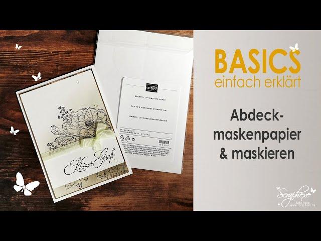 BASICS - einfach erklärt | Abdeckmaskenpapier & maskieren | Produktpaket Landhausrosen