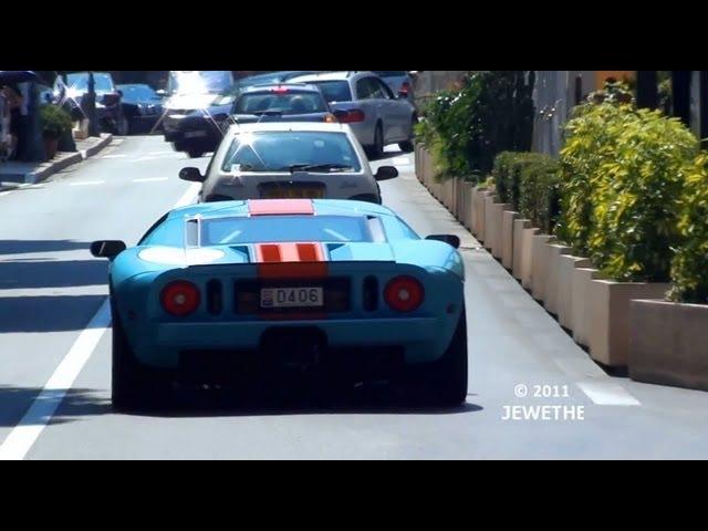 Ford GT Heritage Edition Drive-by in Monaco, Engine sound! (1080p Full HD)