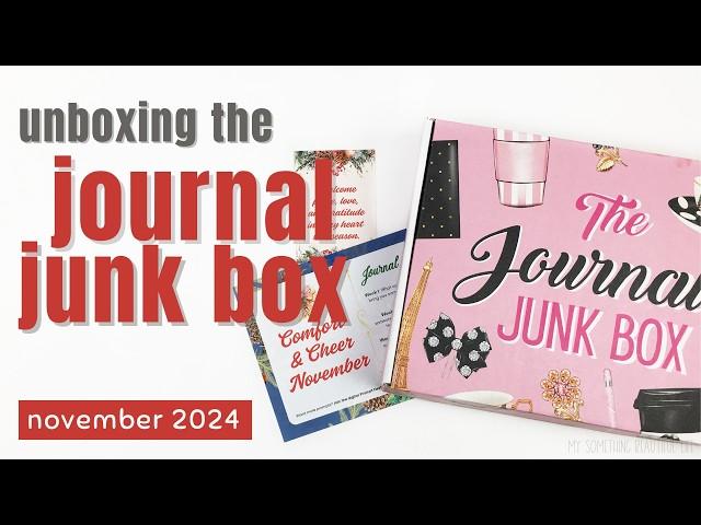 JOURNAL JUNK BOX - NOVEMBER 2024 | Junk Journal Supplies | Subscription Box