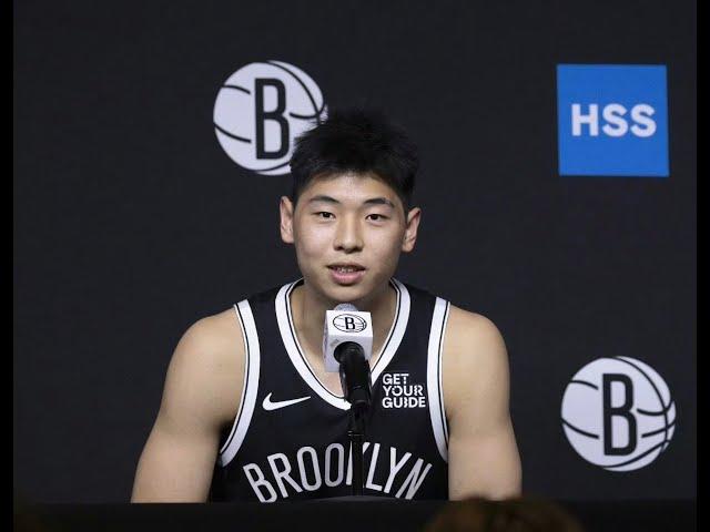 Yongxi 'Jacky' Cui Brooklyn Nets Media Day Interview