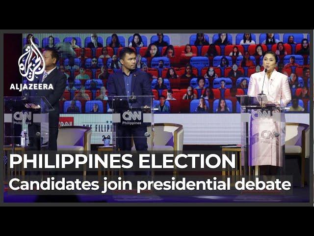 Philippines presidential hopefuls join series of debates ahead of polls